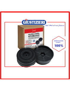 set 2 filtro carbone circolare type 58 mondo cappa aspirante elica whirlpool