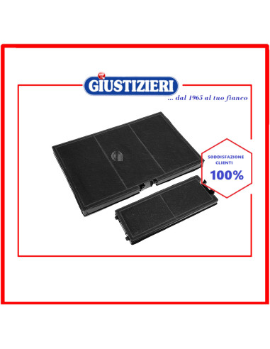 set 2 filtro carbone rettangolare mondo cappa aspirante bosch