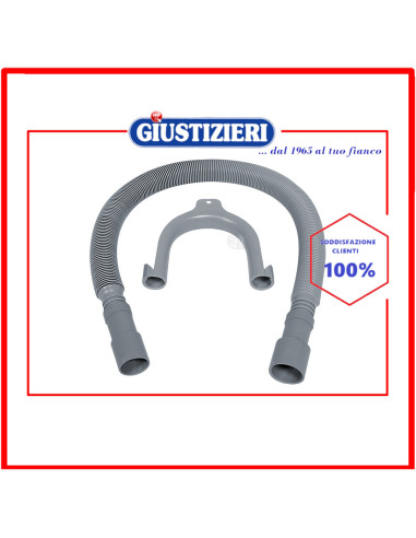 kit tubo scarico estensibile 0,7 - 2m lavatrice universale