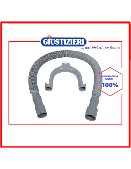 kit tubo scarico estensibile 0,7 - 2m lavatrice universale