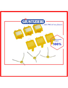 filtro rettangolare e spazzole roomba aspirapolvere irobot