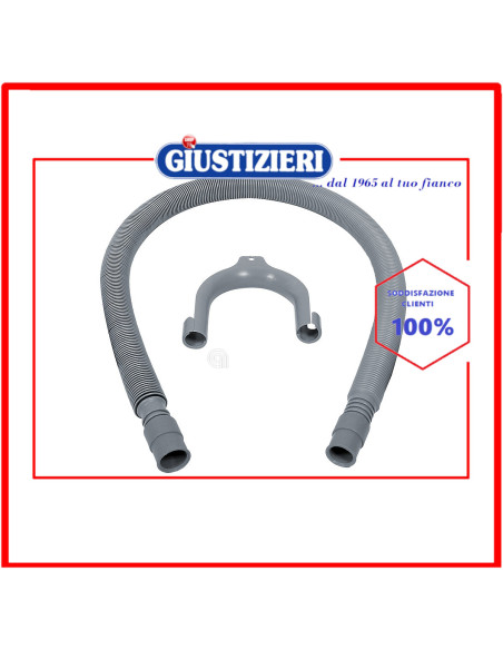 kit tubo scarico estensibile 0,8 - 3m lavatrice universale