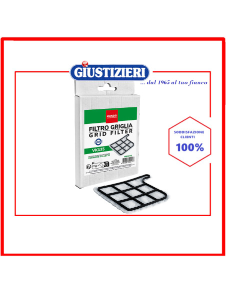 filtro griglia vk135 vk136 mondo aspirapolvere vorwerk-folletto