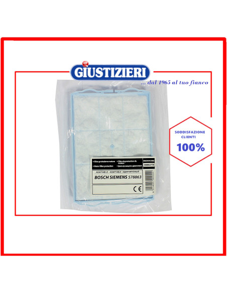 filtro rettangolare aspirapolvere bosch