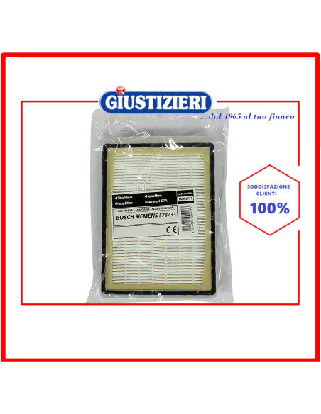 filtro hepa rettangolare aspirapolvere bosch