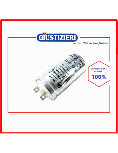 condensatore metallico 9uf originale asciugatrice electrolux