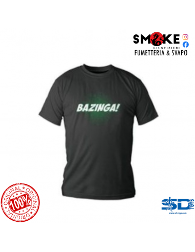 sd toys t-shirt bazinga nera manica...
